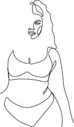 Beautiful female body Royalty Free Vector Image