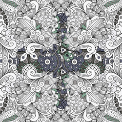 Floral Paisley Pattern Vector Image