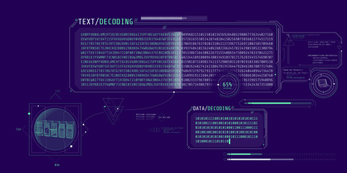 server data processing interface with text vector image