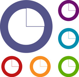 graphs chart statistic icons set vector image