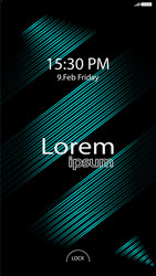 Modern lock screen for mobile apps vector