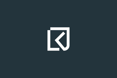 Initial letter k logo design Royalty Free Vector Image