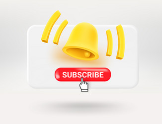 pop up window with red button and yellow vector image