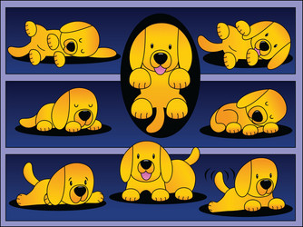 Ginger Puppy - Labrador Retriever vector