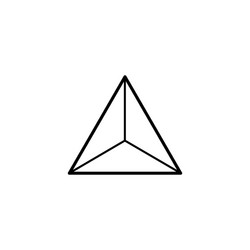 Triagle graphic symbol Royalty Free Vector Image