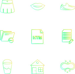 html glass lips folder files file type vector image
