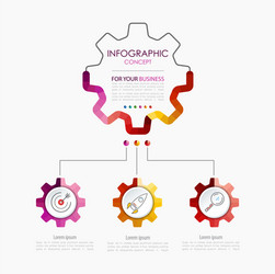 infographic template business concept with options vector image