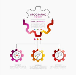 infographic template business concept with options vector