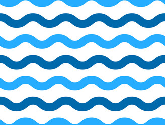 simple seamless pattern with abstract ocean waves vector image