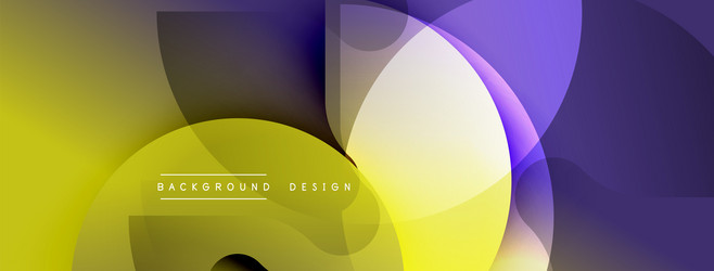 abstract geometric shapes overlap creating vector image