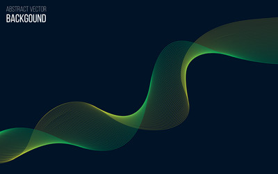 abstract background with color wave design element vector image