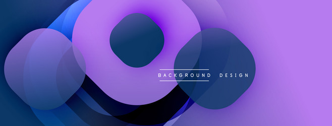 circular abstract design with overlapping vector image