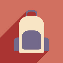 flat with shadow icon and mobile application vector image