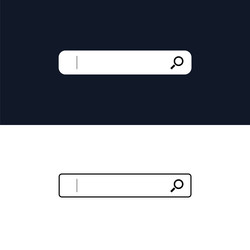 a search bar with an icon blinking cursor vector image