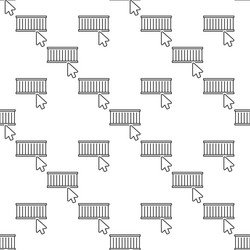 mouse click on shipping container seamless pattern vector image