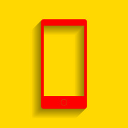 Abstract style modern gadget with blank screen vector