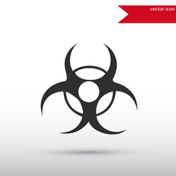 Biohazard icon danger concept vector