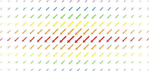 Sword spectrum halftone array vector