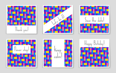 abstract layout background set for art vector image