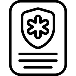 Medical card healthcare graphic icon vector