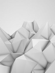 White abstract polygonal background vector