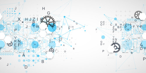 abstract technology concept circuit board color vector image