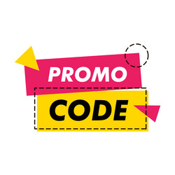 Promo code coupon flat set design on white Vector Image