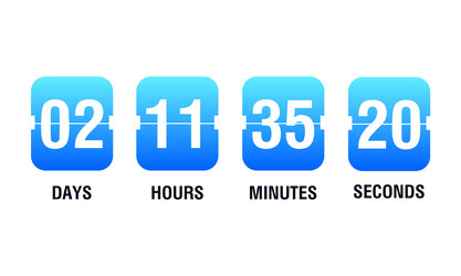 countdown timer clock counter vector image