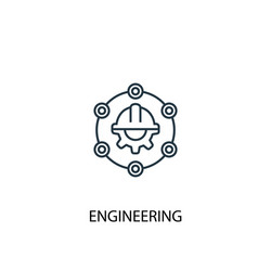 Engineer concept icon Royalty Free Vector Image