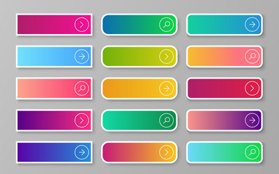 web gradient button search read more next vector image