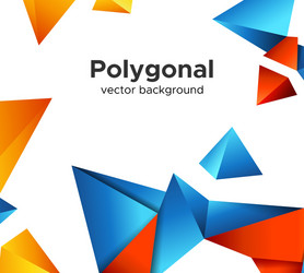 Premium low poly geometric banner design concept vector