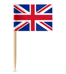 UK Flag Toothpick Vector Image