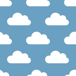 Various clouds flat cloud isolated Royalty Free Vector Image