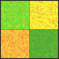 set of patterns colorful mosaic vector image