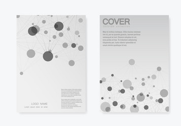abstract polygonal network shapes with connecting vector image