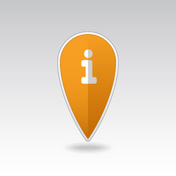 information pin map icon pointer markers vector image