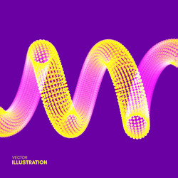 spiral connection structure abstract grid design vector image
