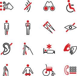 Body pain point injury icon set anatomy Royalty Free Vector