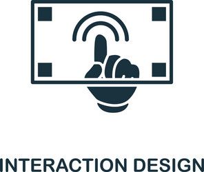 Interaction design icon simple element from vector