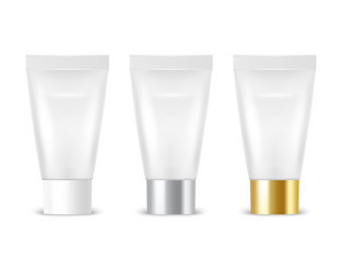 3d realistic plastic metal white tooth Vector Image