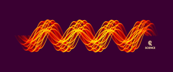 spiral connection structure abstract grid design vector image
