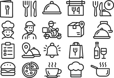 line icons representing Vector Image