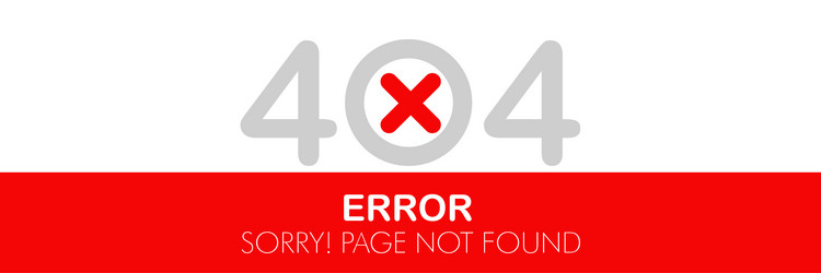 404 error website not found graphic design vector image