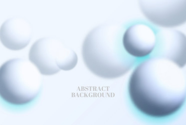 Abstract background with dynamic 3d spheres vector