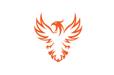 Elegant Phoenix Logo Vector Image