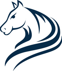 horse logo template Vector Image