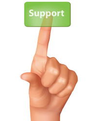 Support Button Push vector image