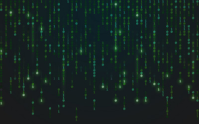 Falling Numbers Binary Matrix vector image