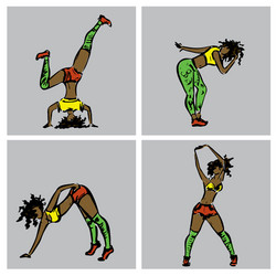 Girl Twerking Vector Images (76)