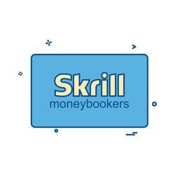 skrill card icon design vector